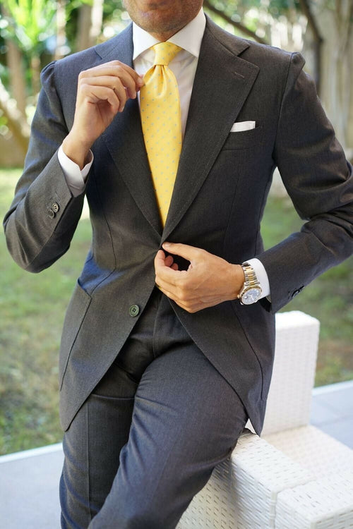 Grey and shop yellow prom Gold Prom Suit Gray Prom Dress (Copy)