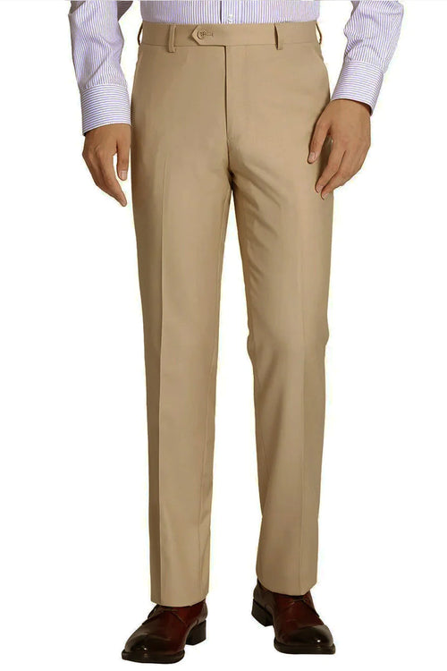 Slim Fit Men's Wool Dress Pants - Black, Stylish & Comfortable by Vinci