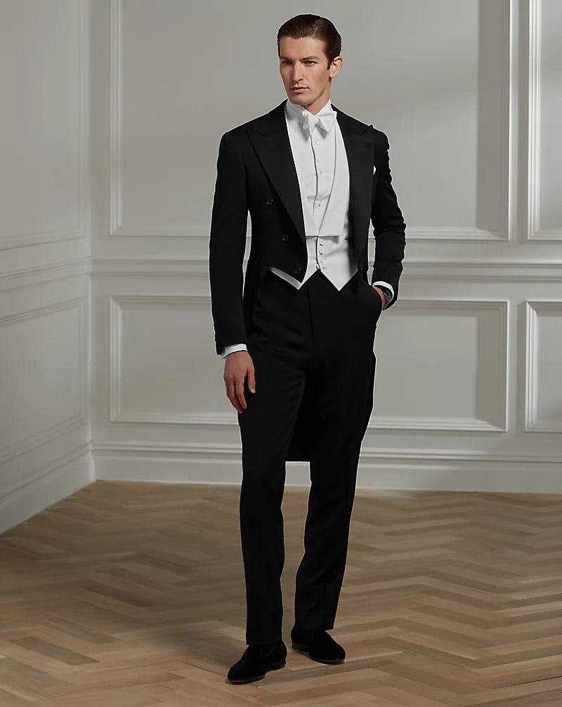 Gregory Handmade Tailcoat Tuxedo Long Tail Tuxedo Apollo King – SuitUSA