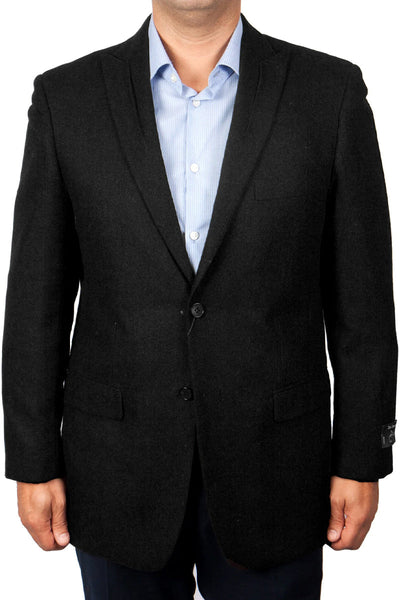 Men's Navy Wool Blazer by Tazio Suits