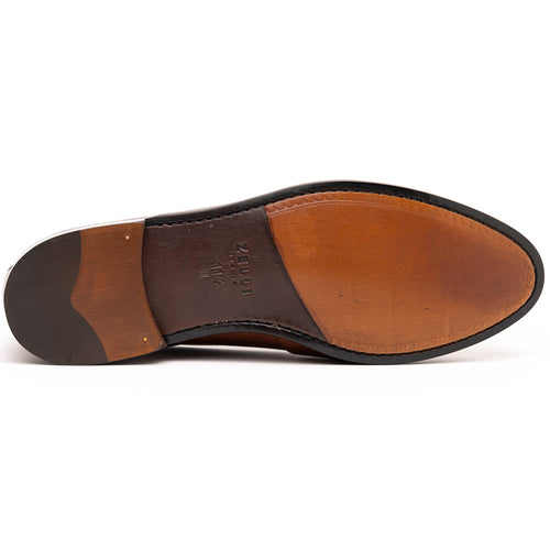 Zelli Savannah Italian Calf Penny Loafer in Chili