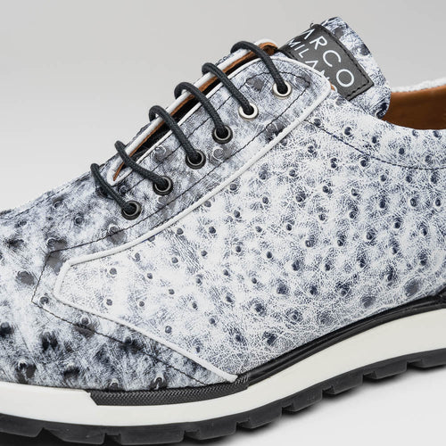 Marco Di Milano Scanno Newspaper Ostrich Quill Sneakers