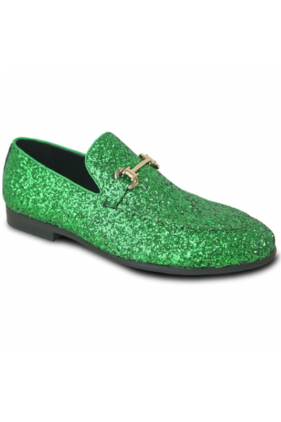 Men's Prom Tuxedo Loafer -Green Prom Shoe - Party