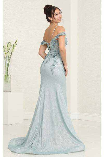 Evening Gown Prom Cold Shoulder Sheath Dress By May Queen MQ2103