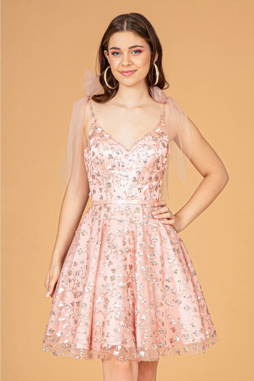 Glitter Homecoming Dress by Elizabeth KGS3088