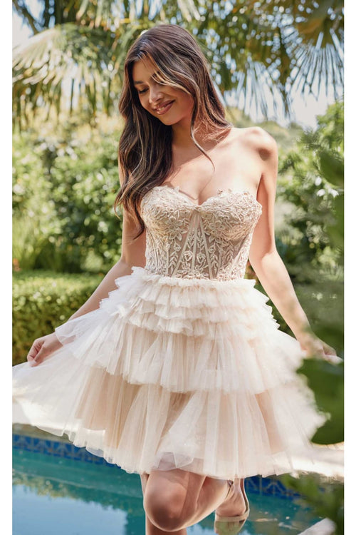 Dama Dresses for Quinceanera in Champagne Style JT918S Quince Outfit