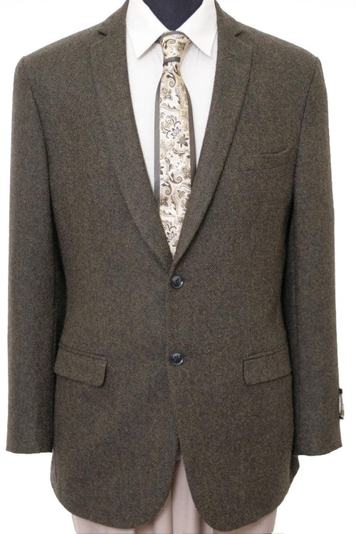 Suiting
Tazio Suiting Men's Professors Wool Blazer in Drab Olive Brown - USA Men's Outlet