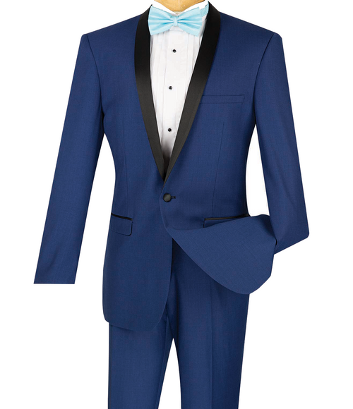 (38S, 40S, 46R, 50R) Slim Fit 2 Piece Gray Tuxedo by Vinci