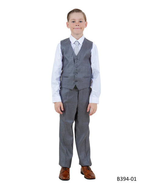 Boys Gray Suit in Toddler Size for Formal Events
