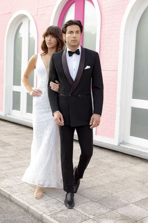 Park Lane Black Shawl DB Tuxedo Jacket (Separates)