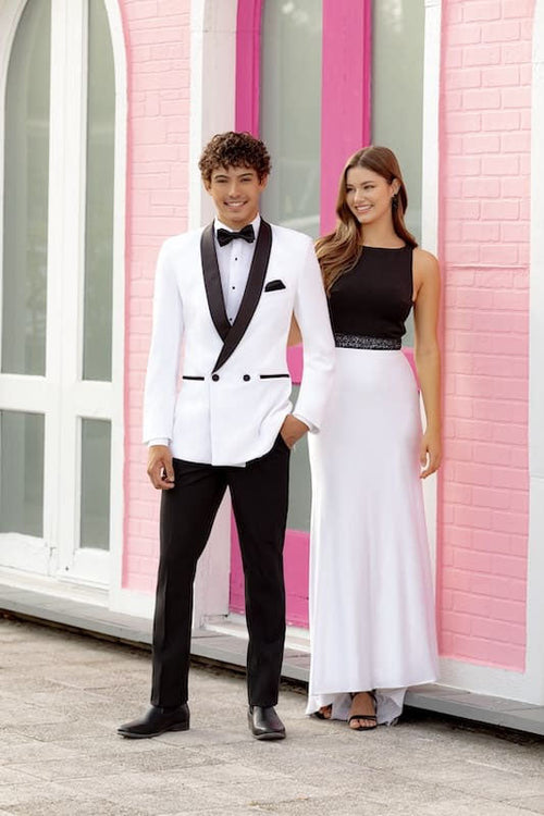 Park Lane White Shawl DB Tuxedo Jacket (Separates)