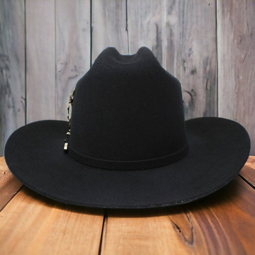 Texana Carin Leon Oficial Color Negro con Pluma de Plata by Laredo Hats