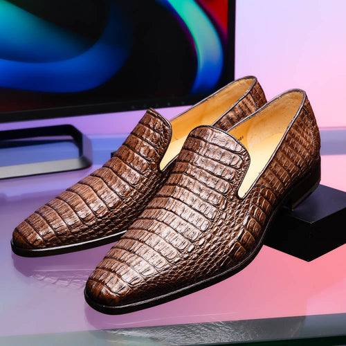 Marco_Di_Milano Trento Brown: Luxury Leather Dress Shoes