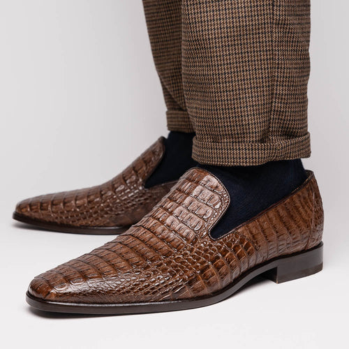 Marco_Di_Milano Trento Brown: Luxury Leather Dress Shoes