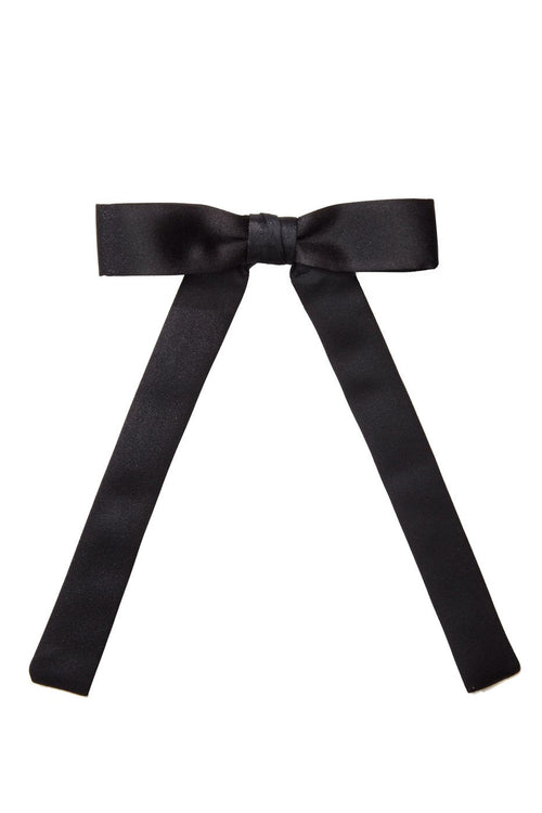 Black Satin Western Bow Tie by Tux Parkin