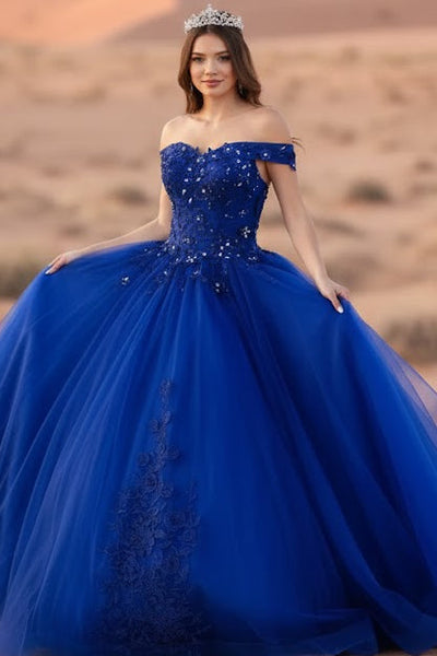 Floral Embroidered Ball Gown by Elizabeth K GL2802