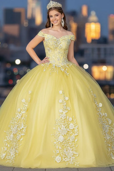 Floral Embroidered Ball Gown by Elizabeth K GL2802