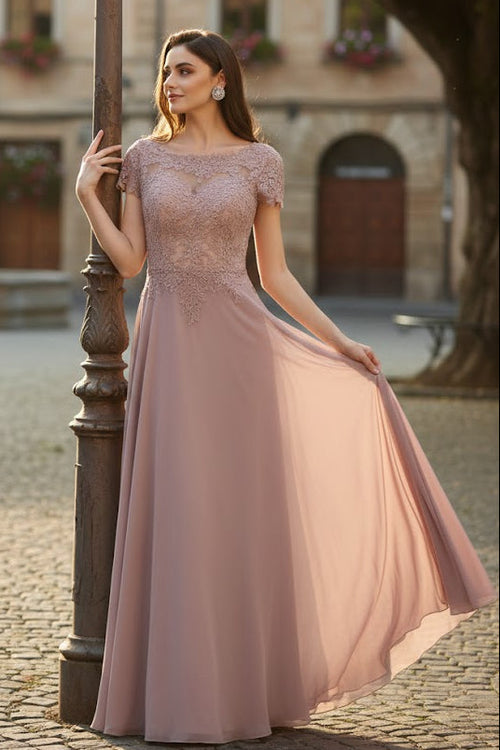 Short Sleeve Mother Of The Bride Dress New Collection