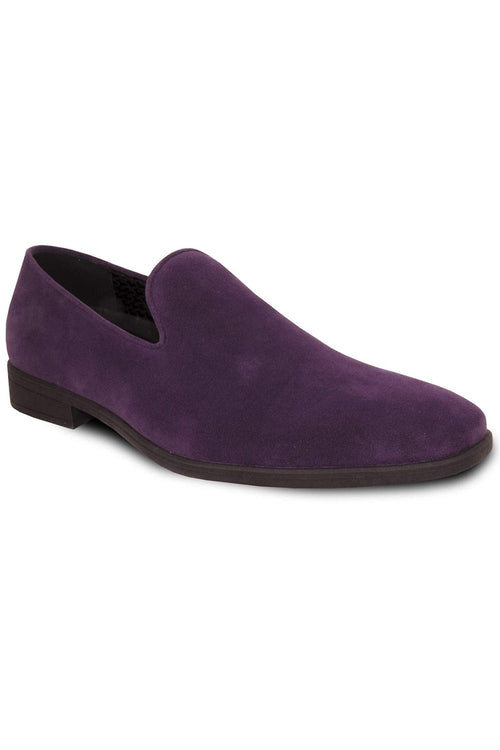 Chelsea Purple Suede Tuxedo Shoes by Vangelo
