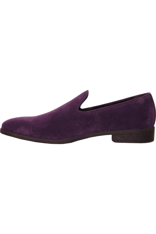 Chelsea Purple Suede Tuxedo Shoes by Vangelo