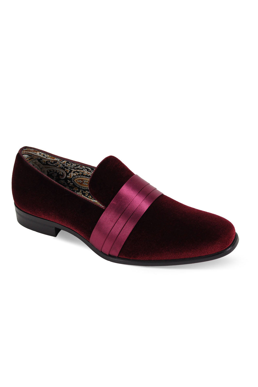 Velvet Vibes Wine Tuxedo Shoes by After Midnight
