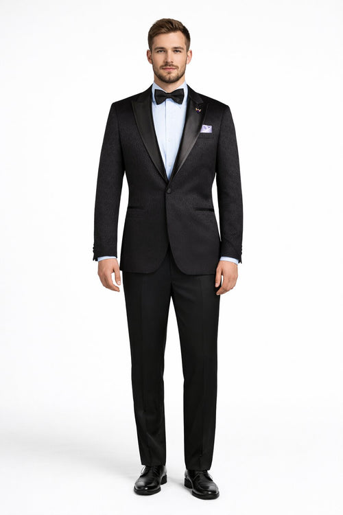 Mens Traditional Black Church Suit β Clean Classic Worship Look
