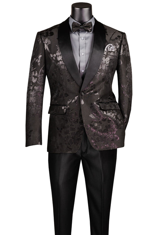 Elegant Blue Tuxedo Jacket (Separates) by Vinci