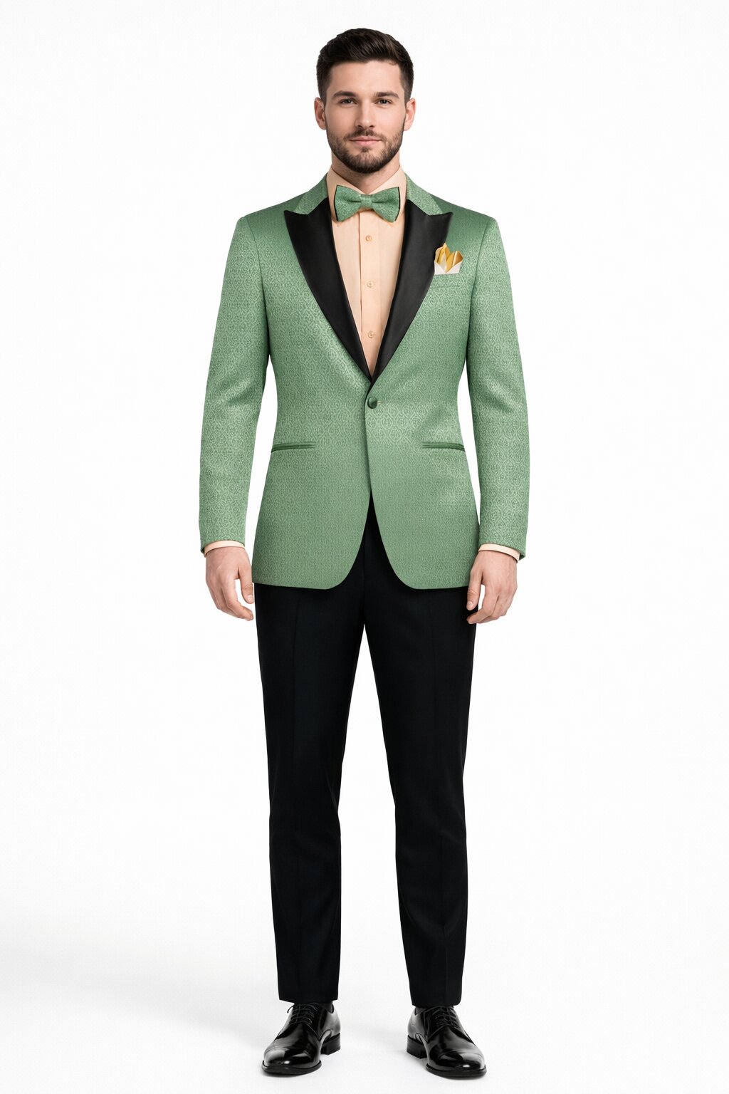 Premium Basil Green Church Suit for Men – Sharp Formal Ensemble