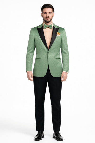 Premium Basil Green Church Suit for Men – Sharp Formal Ensemble