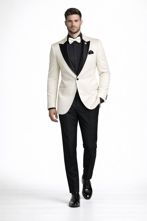 Ivory Formal Suit for Men – Stylish Church and Celebration Outfit
