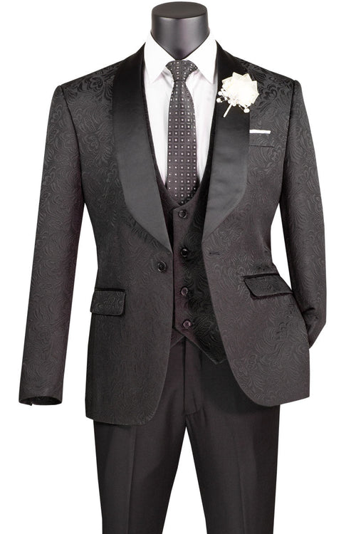 Stretch Sateen Champagne Tuxedo Jacket (Separates) by Vinci