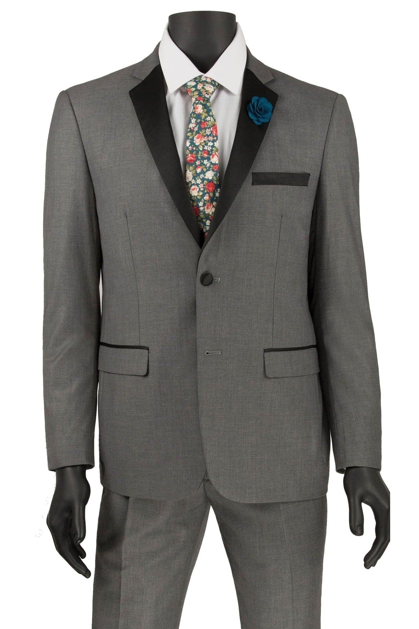 "Sergio" Grey Tuxedo (2-Piece Set)