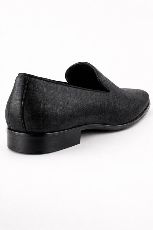 "Sharkskin" Black Couture 1910 Tuxedo Shoes