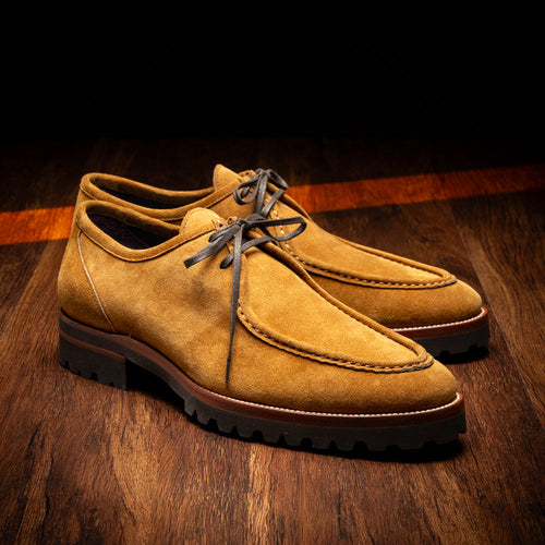 Zelli Wallaby Italian Suede Lace Up Tobacco (26-303-TOB)