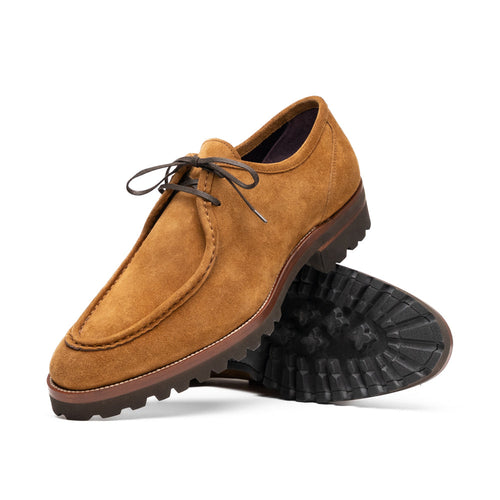 Zelli Wallaby Italian Suede Lace Up Tobacco (26-303-TOB)