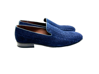 P000504 - Warren Loafer Navy Suede