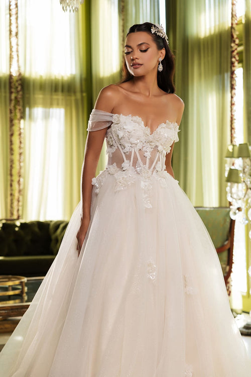 Wedding Dress Sweetheart Sequin Sweet 16 Gown By Layla K LK244 - Dress
