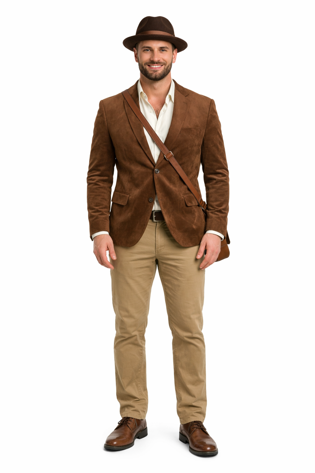 Zacchi Men’s Cognac Micro Suede Sport Coat – SuitUSA