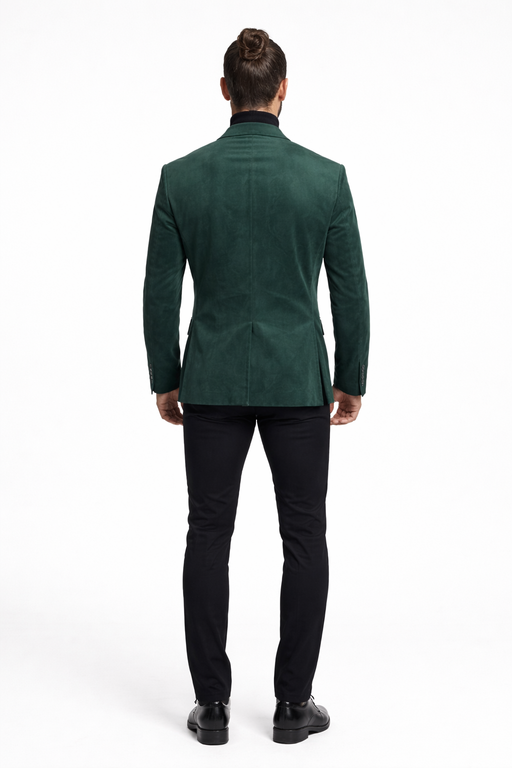 Zacchi Men’s Hunter Green Micro Suede Sport Coat