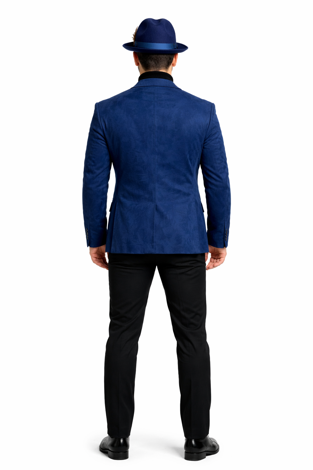 Zacchi Men’s Navy Micro Suede Sport Coat