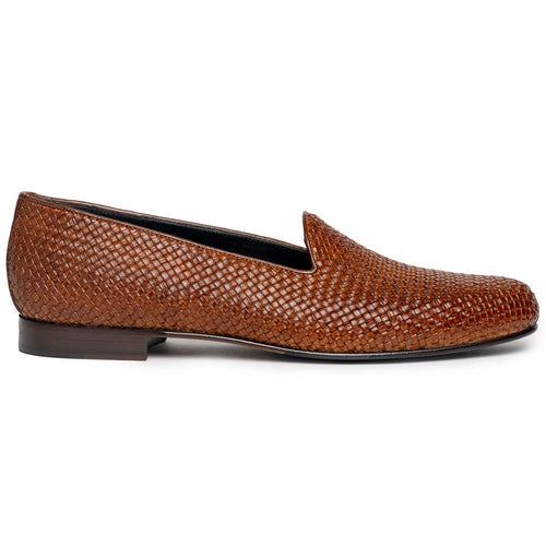Zelli Cestino Woven Loafers Cognac (15-211-CGN)