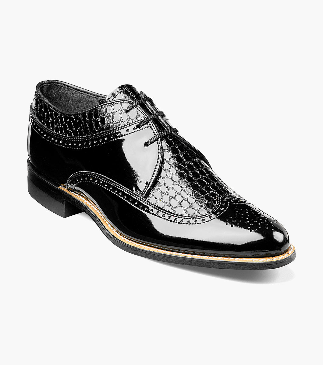 Stacy Adams Dayton Wingtip Oxford by Stacy Adams Shoes – SuitUSA