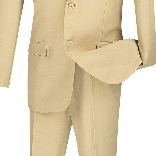 Morgan Collection - Regular Fit 3 Piece Suit 2 Button in Maroon by Vinci