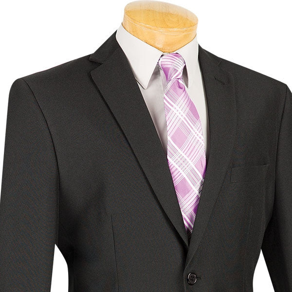 Light Taupe Modern Fit Double Breasted Glen Plaid Peak Lapel 2 Piece Suit by Vinci