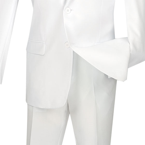 Navy Slim Fit Men's 2 Piece Business Suit 2 Button by Vinci