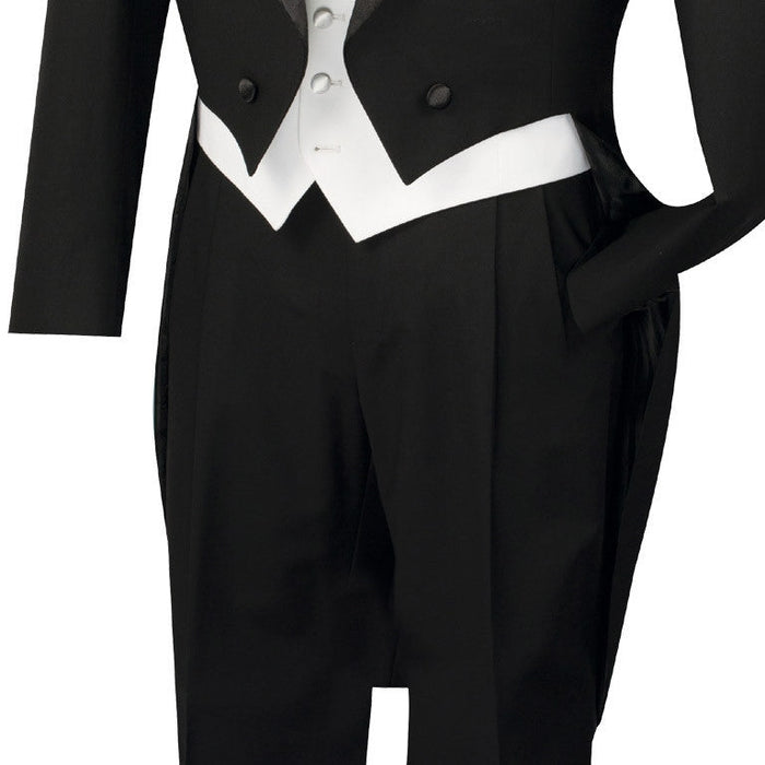 Red Gold Modern Fit 3 Piece Suit with Matching Bow Tie by Vinci