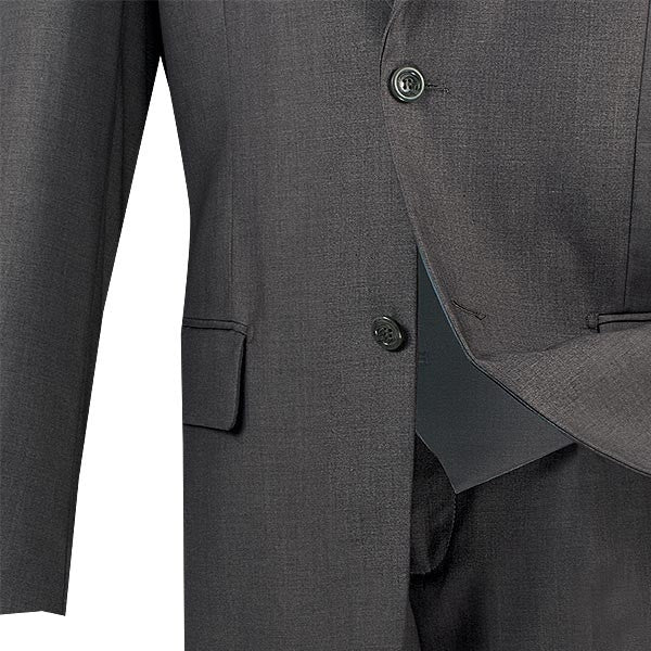 Lazio Collection - Modern Fit Windowpane Suit 3 Piece in Light Blue by Vinci