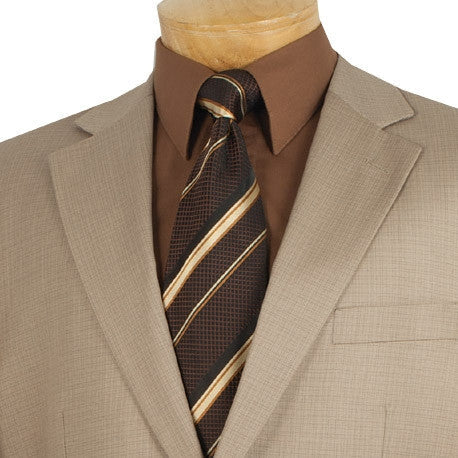 Slim Fit 3 Piece Satin Suit in Silver by Vinci