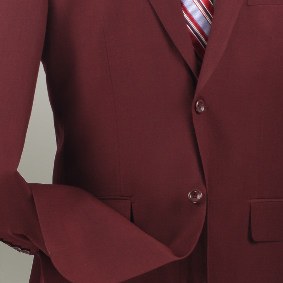 (36S, 42L, 42R, 46R) Slim Fit 3 Piece Ivory Suit by Vinci