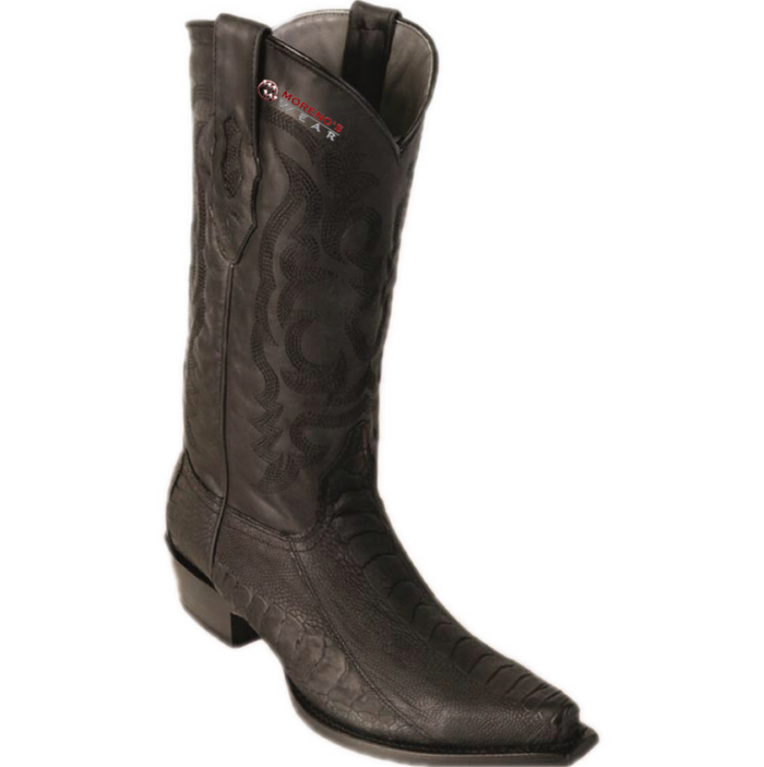 Men’s Los Altos Ostrich Leg Boots Snip Toe